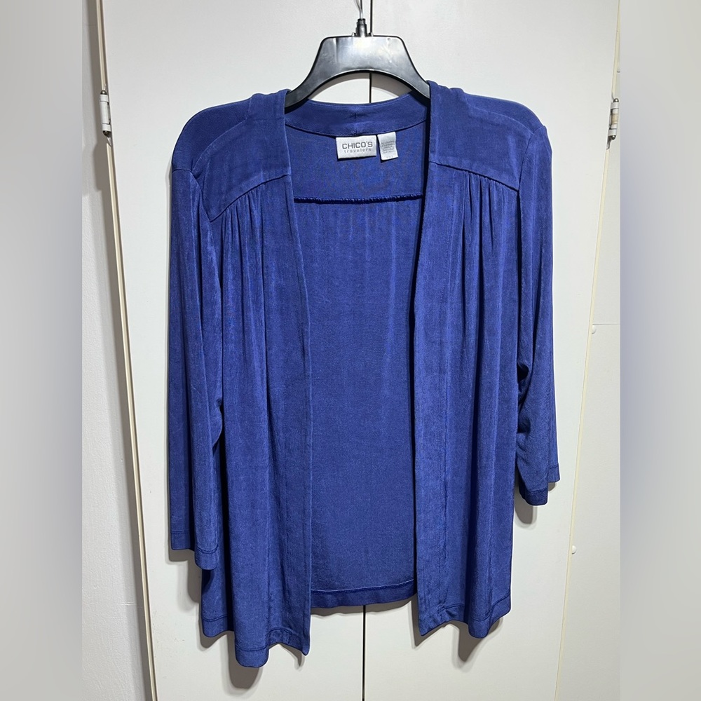 Chico’s Traveler Cardigan size 2 Large 3/4 Sleeve
